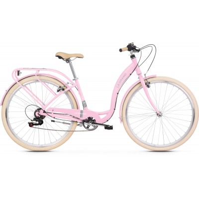 Mestský retro bicykel Le Grand LILLE 2 28 L 19" bicykel ružový sivý lesklý